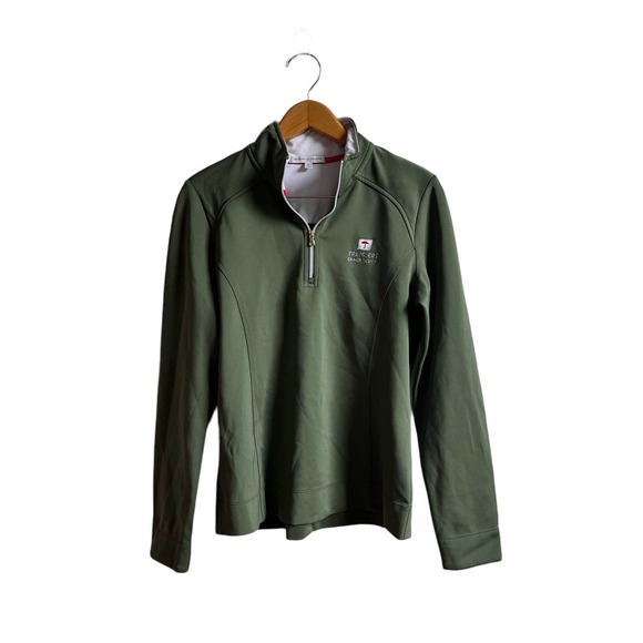 Travelers‎ Championship MED Fairway & Greene Ladies Green Quarter Zip Pullover - Picture 1 of 5